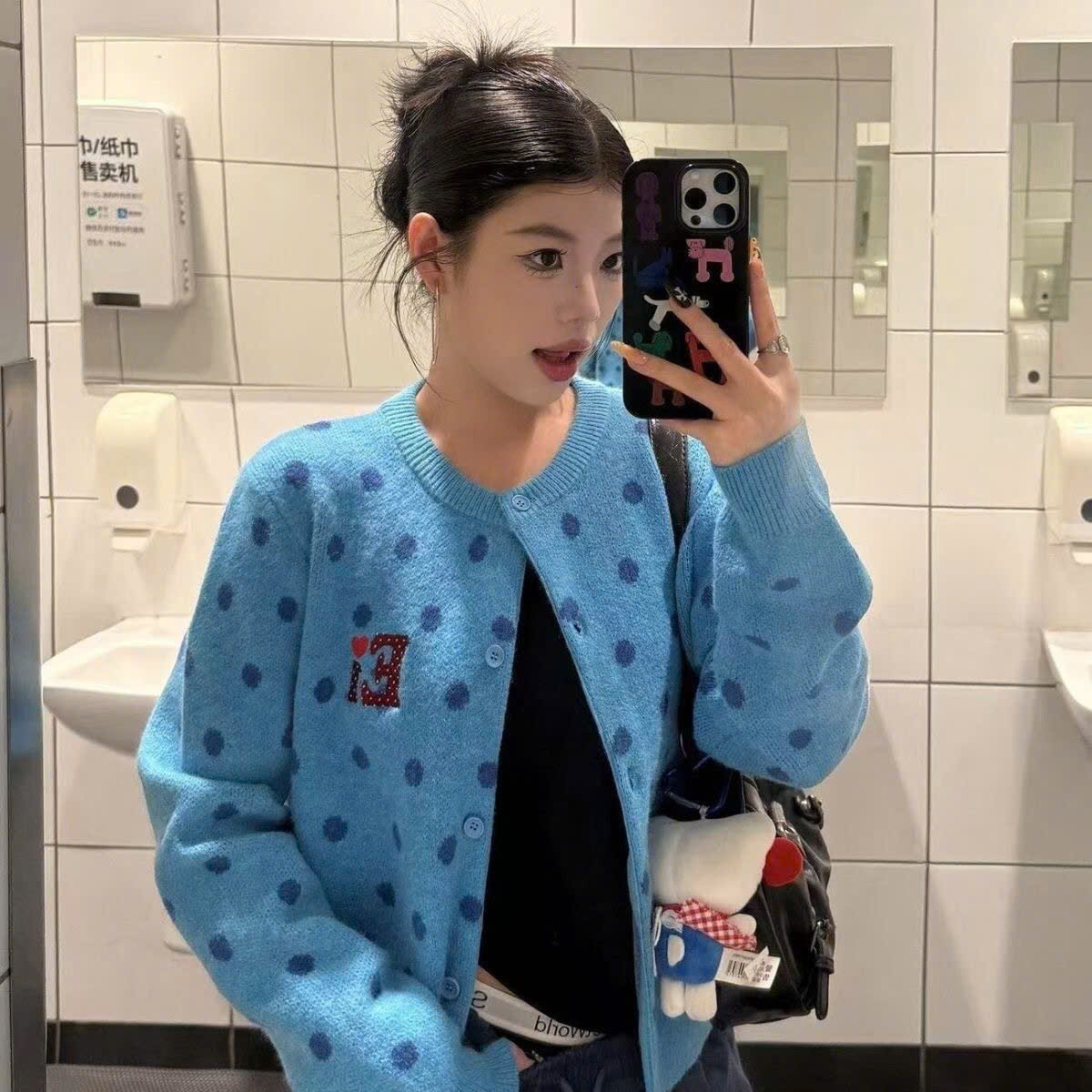 Mã sp: Áo cardigan len chấm bi – 77909 (giao 139) ⏰ Chốt hàng: trước 24h ngày 11/9