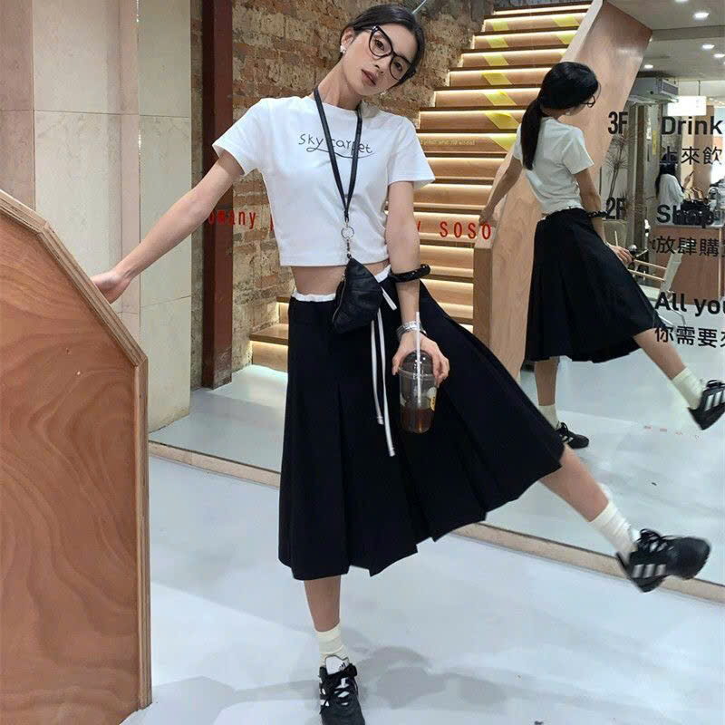 Mã sp: Chân váy xếp ly chữ A Korea - 79122 (giao 409) ⏰ Chốt hàng: trước 24h ngày 24/10