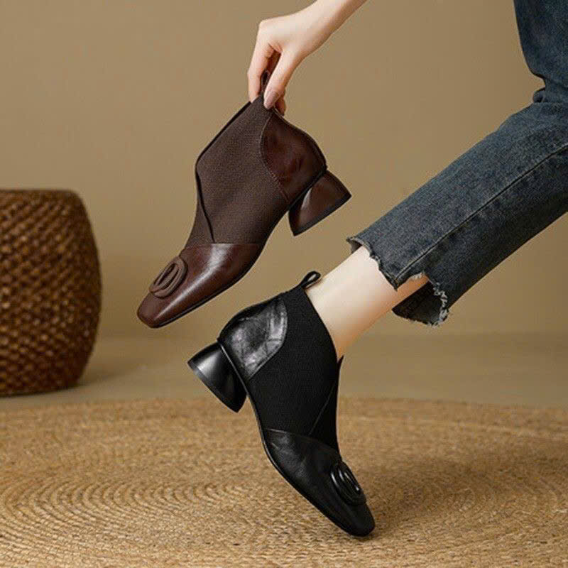 Mã sp: Boot nữ cổ thấp mũi vuông -79125  (giao 299) ⏰ Chốt hàng: trước 24h ngày 24/10
