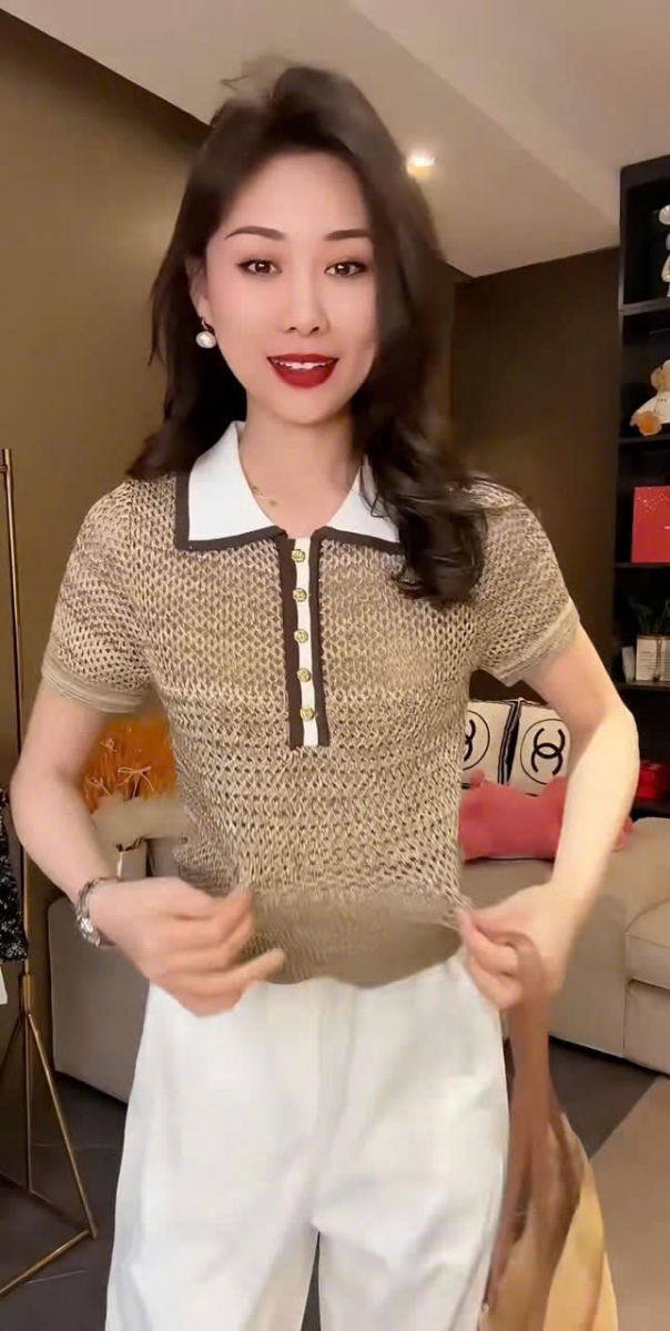 Mã sp: Áo dệt kim cổ polo Korea –79193  (giao 149) ⏰ Chốt hàng: trước 24h ngày 26/10