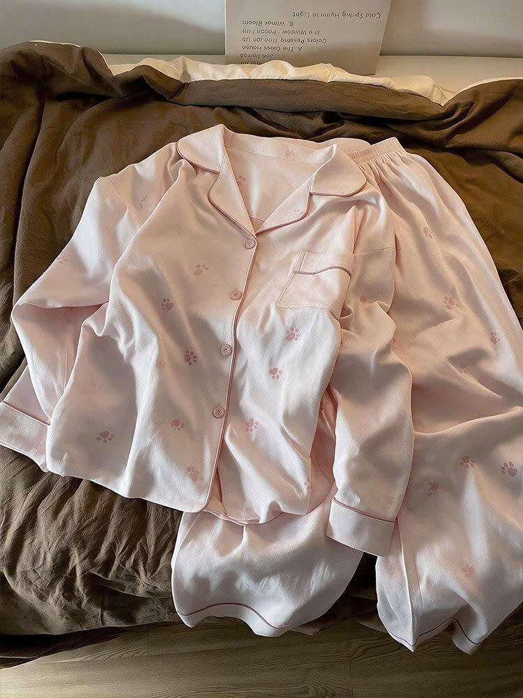Mã sp: Bộ pijama họa tiết bàn chân mèo cute –79244 (giao 129) ⏰ Chốt hàng: trước 24h ngày 27/10