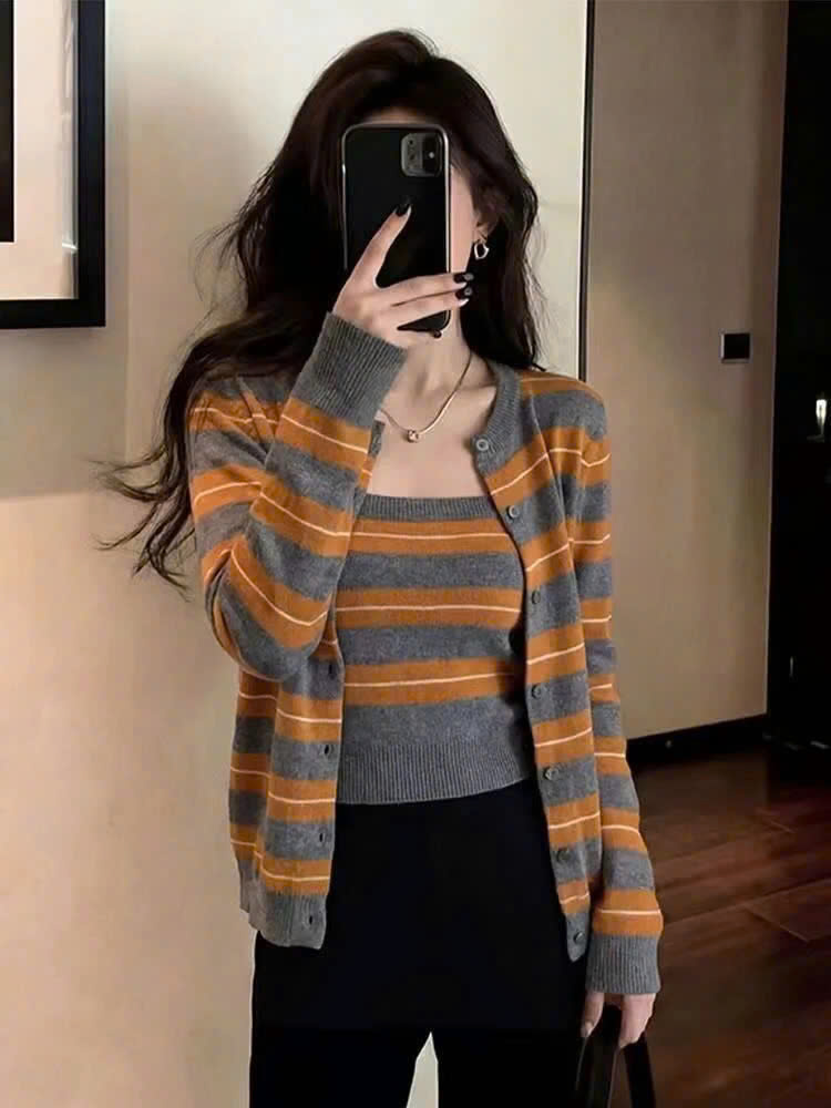 Mã sp: Set áo cardigan kèm áo quây cúp ngực – 79456 ( giao 149) ⏰ Chốt hàng: trước 24h ngày 28/10