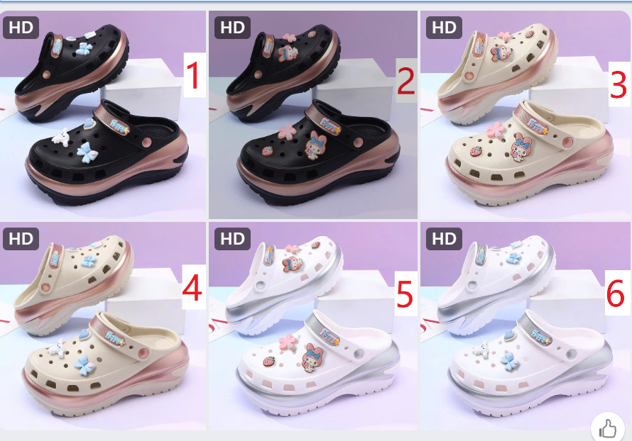 Mã sp: Sục EVA đính charm cute - 79127 (giao 249) ⏰ Chốt hàng: trước 24h ngày 24/10