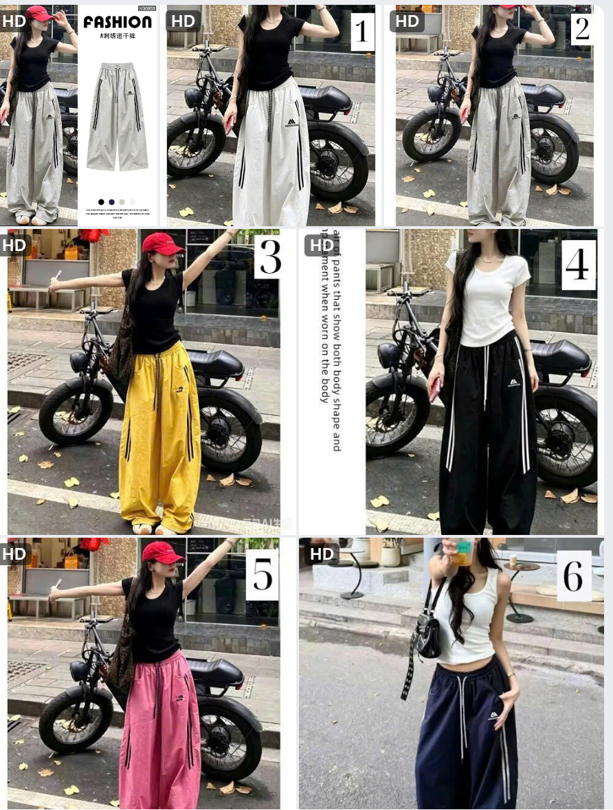 Mã sp: Quần thể thao ống rộng nữ-79130   (giao 115) ⏰ Chốt hàng: trước 24h ngày 24/10