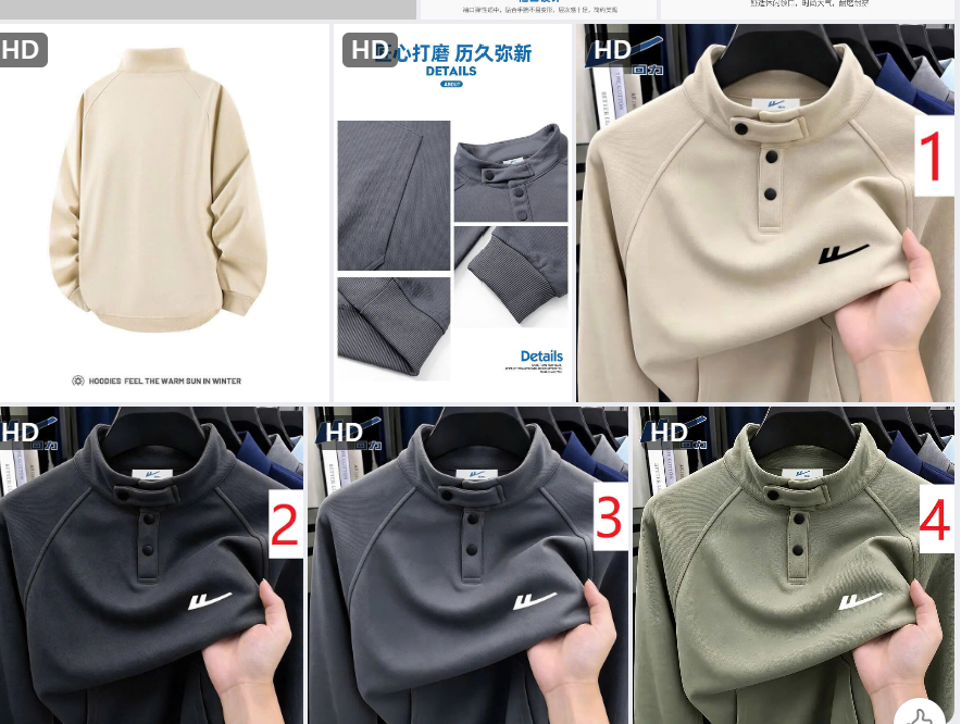 Mã sp: Áo nỉ dài tay nam Warrior –79180  (giao 289) ⏰ Chốt hàng: trước 24h ngày 25/10