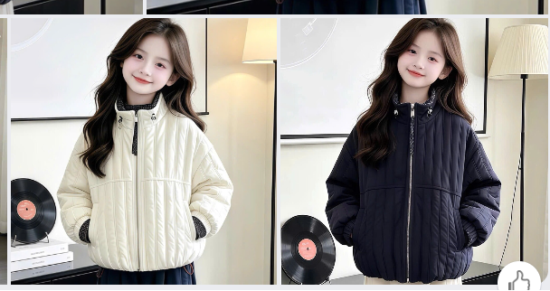 Mã sp: Áo khoác phao Korea bé gái – 79203 (giao 329) ⏰ Chốt hàng: trước 24h ngày 26/10