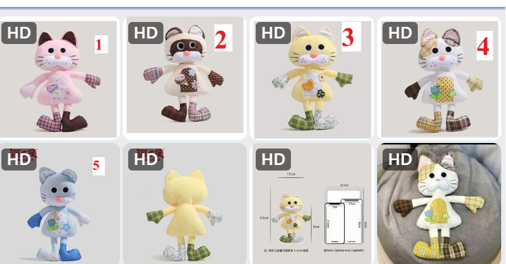 Mã sp: Mèo bông cute – 79212 (giao 169) ⏰ Chốt hàng: trước 24h ngày 26/10